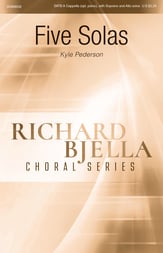 Five Solas SATB choral sheet music cover